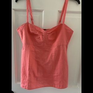 Patagonia -Salmon linen tank blouse